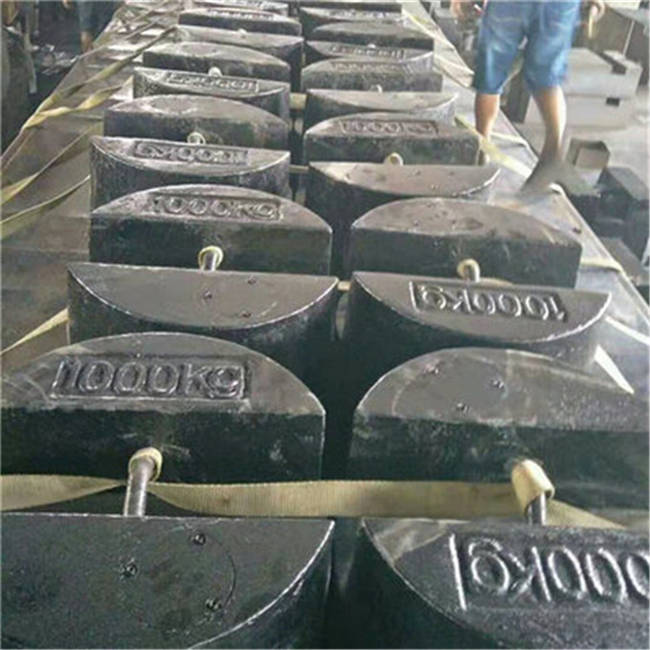 株洲圓柱砝碼重量1噸帶吊桿標(biāo)準(zhǔn)砝碼尺寸大小