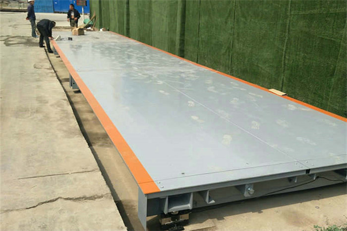 長沙3x16米出口式80噸電子汽車衡安裝結構圖